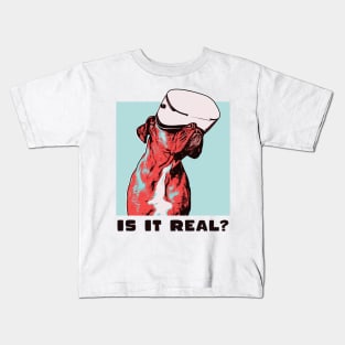 Is It Real Dog VR Illustration Art Kids T-Shirt